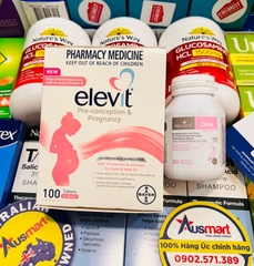 COMBO Elevit + DHA bầu cho mẹ bầu mang thai