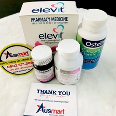 Combo Vitamin & Khoáng chất tổng hợp cho mẹ Bầu (Elevit + DHA + Canxi + Sắt)