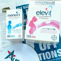 COMBO Elevit + Menevit cho bố mẹ chuẩn bị mang thai
