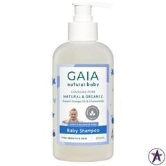 Dầu gội cho bé Gaia Natural Organic Baby Shampoo 375ml