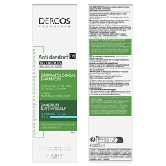 Dầu gội trị gàu Dercos Anti-Dandruff DS Shampoo for Normal to Oily Hair 200ml
