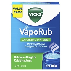 Dầu bôi ấm ngực giảm ho Vicks VapoRub Vaporizing Ointment