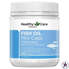 Dầu cá không mùi viên nhỏ Healthy Care Fish Oil Mini Caps Odourless