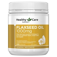Dầu hạt Lanh Healthy Care Super Flaxseed Oil 1000mg 200 viên