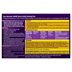 Nexium 24hr (Esomeprazole 20mg) điều trị viêm dạ dày 14 viên