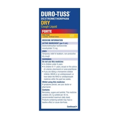 Siro giảm ho khô Durotuss Dry Cough Liquid Forte 200ml