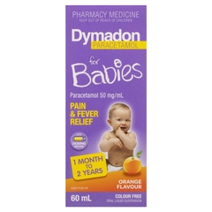 Giảm đau hạ sốt cho bé từ 1 tháng đến 2 tuổi Dymadon For Babies Orange 60ml