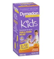 Giảm đau hạ sốt cho bé từ 2 đến 12 tuổi vị cam Dymadon for Kids Orange 200ml