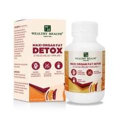 Viên uống thải độc mỡ nội tạng Wealthy Health Maxi Organ Fat Detox Stress Relief Immune + 60 viên