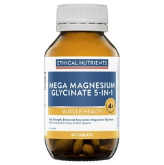 Viên uống bổ sung Magie hỗ trợ cơ bắp Ethical Nutrients Mega Magnesium Glycinate 5-in-1