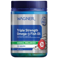 Dầu cá hàm lượng cao Wagner Triple Strength Omega-3 Fish Oil 150 viên