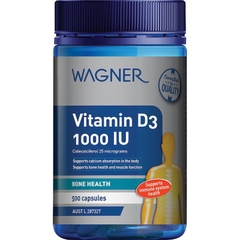 Viên uống bổ sung Vitamin D3 1000IU Wagner của Úc