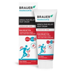 Kem giảm đau Magie & Arnica Brauer Magnesium+ Arnica Pain Relief Heat Cream