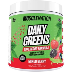 Bột bổ sung rau xanh Muscle Nation Daily Greens Mixed Berry