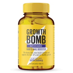 Viên uống hỗ trợ mọc tóc và chắc khỏe móng Growth Bomb Supercharge Hair Growth & Nail Booster
