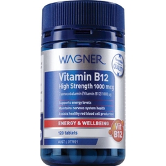 Viên uống bổ sung Vitamin B12 Wagner Vitamin B12 High Strength 1000mcg