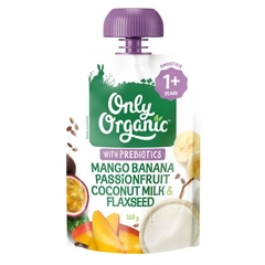 Hoa quả nghiền Only Organic Mango Banana Passion Coconut Milk & Flaxseed