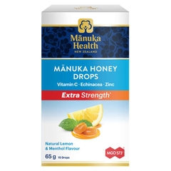 Kẹo ngậm dịu họng Manuka Health Manuka Honey Drops Lemon & Menthol