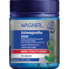Viên uống hỗ trợ giảm căng thẳng Wagner Ashwagandha 6000s