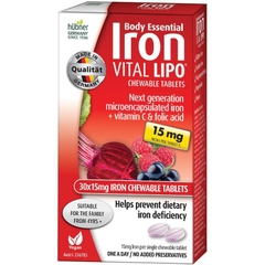 Viên uống bổ sung sắt Body Essential Iron Vital Lipo