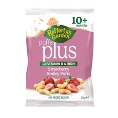 Bánh ăn dặm Raffetys Garden Strawberry Puffs