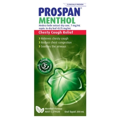 Siro giảm ho đờm Prospan Chesty Cough Menthol (Ivy Leaf)