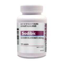 Viên uống giảm acid dạ dày Sodibic Sodium Bicarbonate 840mg