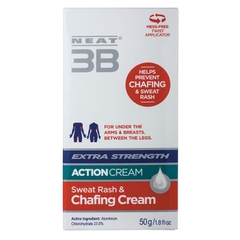Kem bôi chống hăm da và mẩn ngứa do mồ hôi Neat Effect 3B Action Cream Extra Strength Sweat Rash and Chafing Cream