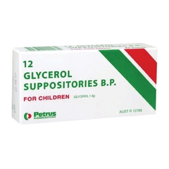 Viên đặt nhuận tràng cho trẻ em Glycerol Suppositories for Children