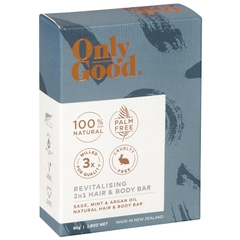 Bánh xà phòng tắm gội 2 trong 1 phục hồi Only Good Revitalising 2n1 Hair & Body Bar