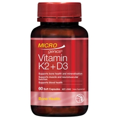 Viên uống bổ sung Microgenics Vitamin K2 + D3