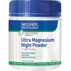 Bột uống hỗ trợ giấc ngủ Wagner Professional Ultra Magnesium Tropical Night Powder