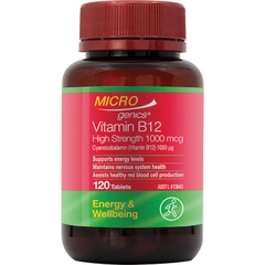 Viên uống bổ sung Vitamin B12 Microgenics Vitamin B12 High Strength 1000mcg