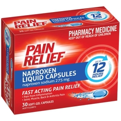 Viên uống giảm đau Pain Relief Naproxen Liquid Capsules