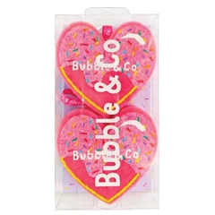 Bộ bông tắm Bubble & Co Sweet Heart Shower Sponge Set