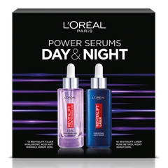 Bộ tinh chất dưỡng da L'Oreal Paris Power Serums Revitalift Filler and Laser Day & Night Gift Set