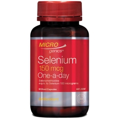 Viên uống hỗ trợ tuyến giáp & chống oxy hóa Microgenics Selenium 150mcg One A Day 60 viên
