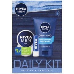 Bộ sản phẩm chăm sóc da hàng ngày cho nam Nivea Men Daily Trio 3 Piece Set