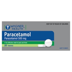 Viên uống giảm đau hạ sốt Wagner Health Paracetamol 500mg
