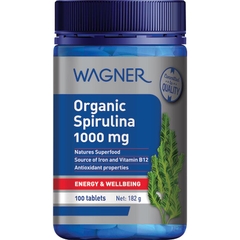 Viên uống tảo xoắn hữu cơ Wagner Organic Spirulina 1000mg