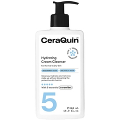 Kem rửa mặt dưỡng ẩm CeraQuin Hydrating Cream Cleanser with Hyaluronic Acid & Salicylic Acid