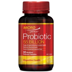 Viên uống bổ sung men vi sinh sau kháng sinh Microgenics Probiotic 55 Billion 60 viên