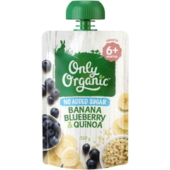 Hoa quả nghiền ăn dăm Only Organic Banana Blueberry Quinoa