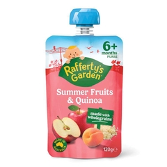 Trái cây xay ăn dặm Raffertys Garden Summer Fruits & Quinoa