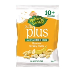 Bánh ăn dặm Raffetys Garden Banana Puffs