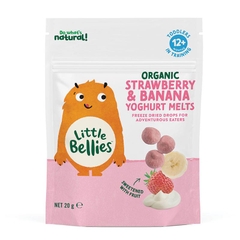 Bánh ăn dặm sữa chua tan Little Bellies Organic Strawberry & Banana Yoghurt Melts