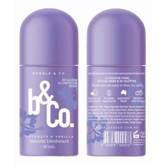 Lăn khử mùi Bubble & Co Coconut and Vanilla Deodorant