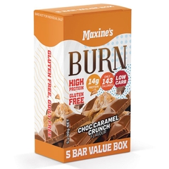 Bánh protein hỗ trợ đốt mỡ Maxines Burn Bars Choc Caramel Crunch