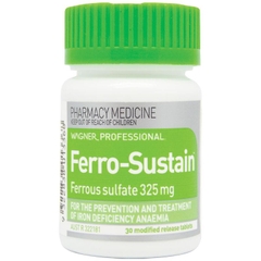 Viên uống bổ sung sắt Wagner Professional Ferro-Sustain ferrous sulfate 325mg