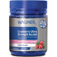 Viên uống hỗ trợ đường tiết niệu Wagner Cranberry Ultra Strength 60000mg